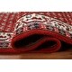 preview thumbnail 10 of 17, Red Paisley Traditional Botemir Runner Rug Hand-knotted Wool Carpet - 2'4" x 6'3"