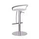 preview thumbnail 6 of 6, Somette Adjustable Stool with Acrylic Seat and Chrome Finish