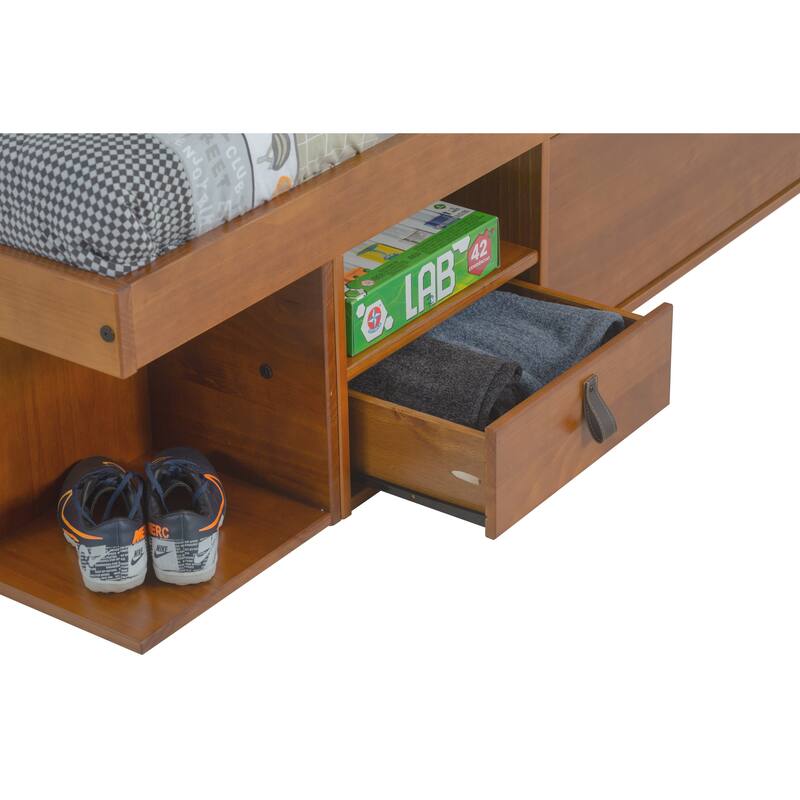 Copper Grove Rivne Storage Platform Bed with Drawers and Shelves