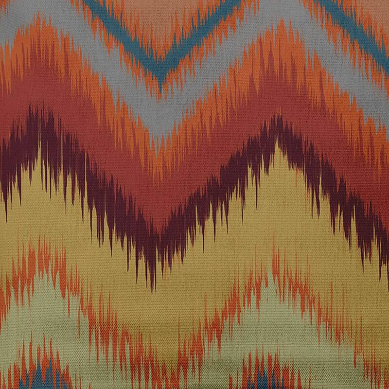 Ikat Chevron Decorative Throw Pillow - 18" x 18" - Sienna