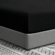 preview thumbnail 8 of 15, Swift Home Double Brushed Microfiber 16-Inch Deep Pocket Single Fitted Sheet California King - Black