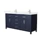 Option Dark Blue / White Quartz Top / Brushed Nickel