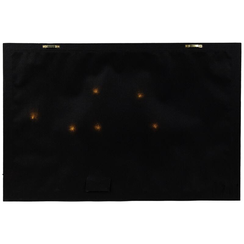 LED Lighted Haunted House Halloween Canvas Wall Art - 15.75 x 23.75"