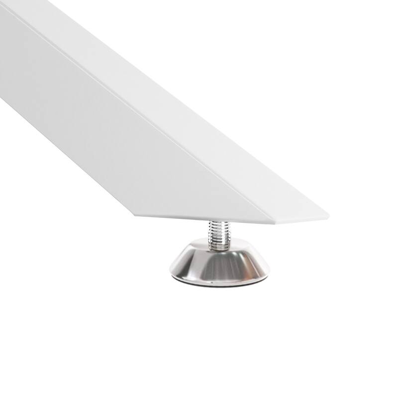 39.37" Rectangular Tempered Glass Coffee Table, Stylish Design with Metal Legs, Coffee Table for Living Room