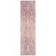 SAFAVIEH Madison Stella Boho Chic Ogee Trellis Rug - 2'3" x 12' Runner - Cream/Fuchsia