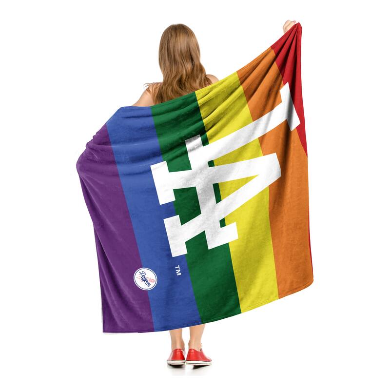 MLB Pride Series Los Angeles Dodgers Silk Touch Throw
