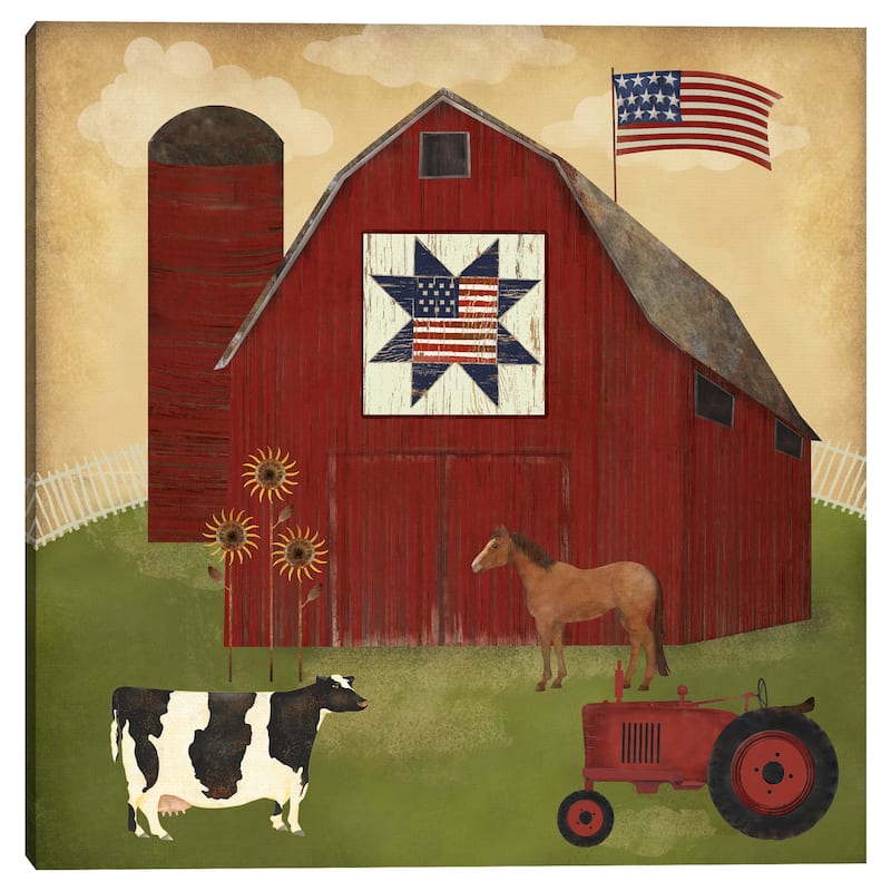 Americana Barn by Beth Albert Canvas Art Print - Bed Bath & Beyond ...
