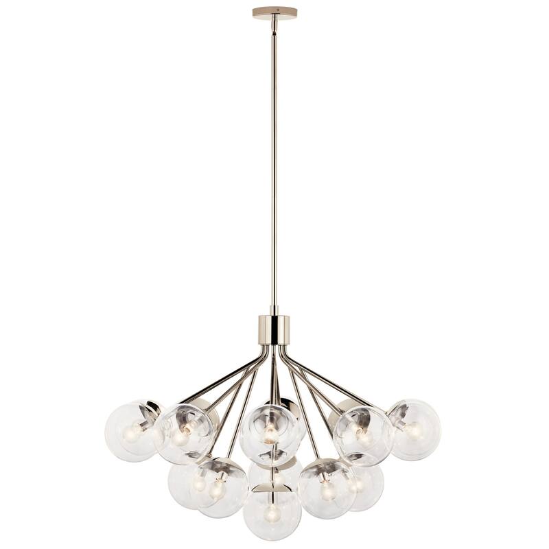 Kichler 52702CLR Silvarious 16 Light 38" Wide Chandelier with Clear