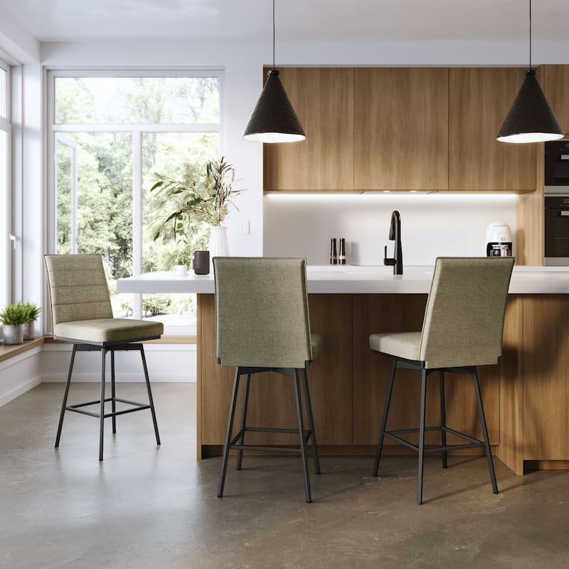Amisco Donato Swivel Counter and Bar Stool