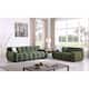Deep Seat Sofa Sets, Olive Green Boucle Upholstered Marshmallow Sofa ...