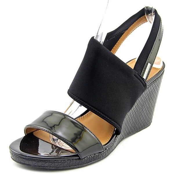 calvin klein black wedges