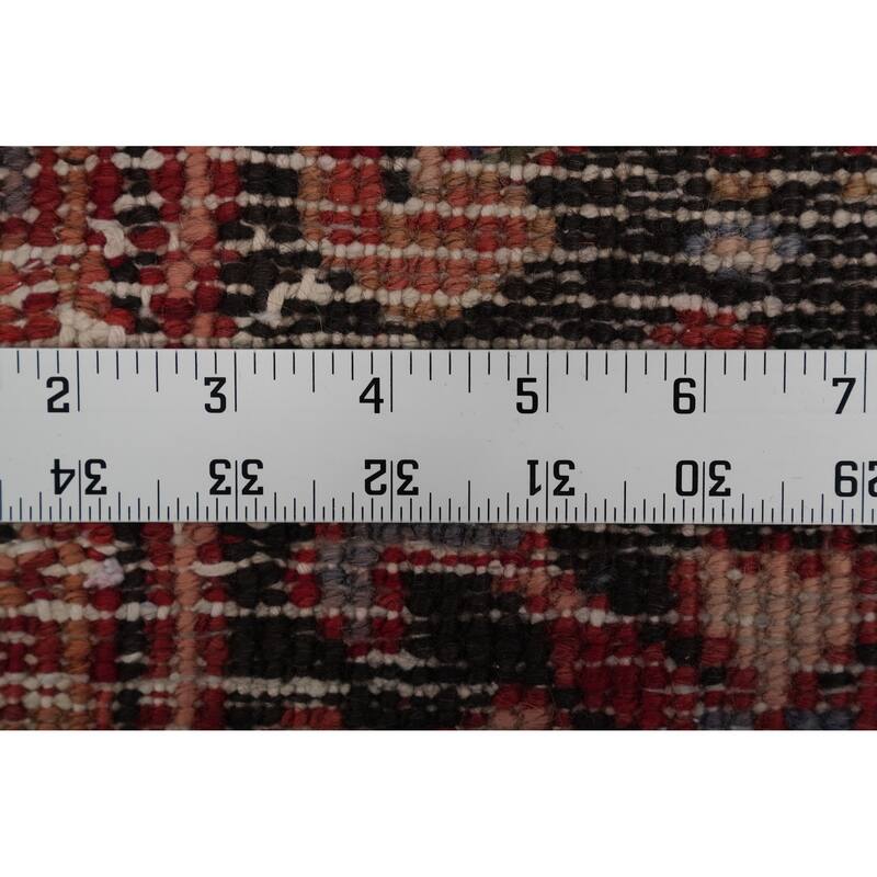 Hand Knotted Oriental 100% Wool Carpet Traditional Medallion Red Heriz Area Rug - 11' 0'' X 8' 2''