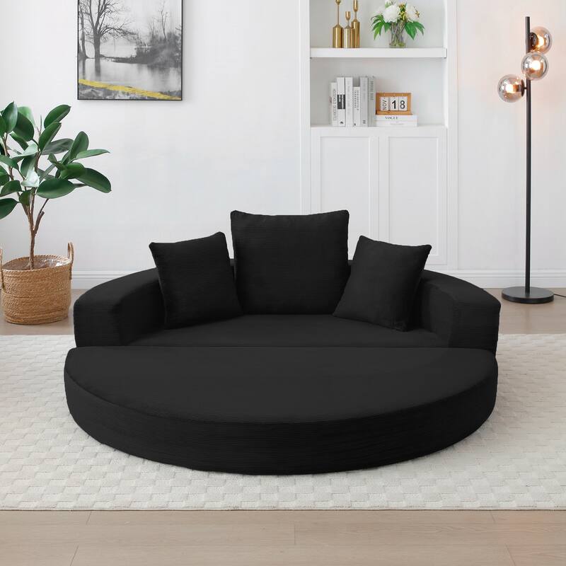 Convertible Sofa Couch Bed,Nulti-functional,Circular Bed,Adjustable Futon Sofa