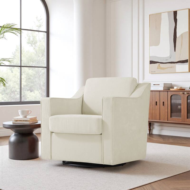 Modern 30.5" W Swivel Armchair Accent chair