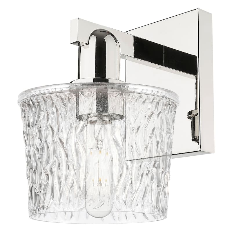 Innovations Lighting 716-1W-11-7 Niagara Sconce Niagara 11" Tall Wall - Polished Nickel / Clear