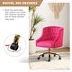 preview thumbnail 72 of 109, Modern Velvet Tufted Office Chair with Gold Metal Base by HULALA HOME