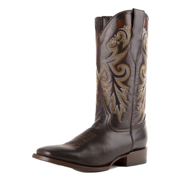 Ferrini Western Boots Mens Roan 13" Square Toe Brown. Opens flyout.