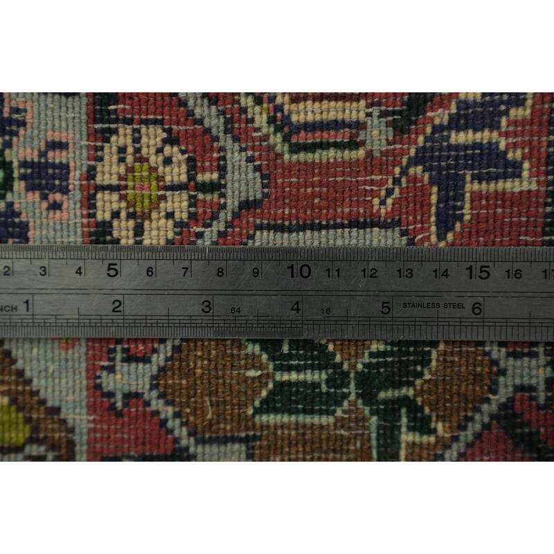 Hand Knotted Oriental 100% Wool Carpet Traditional Medallion Multi-Colored Bidjar Area Rug - 11' 6'' X 8' 2''