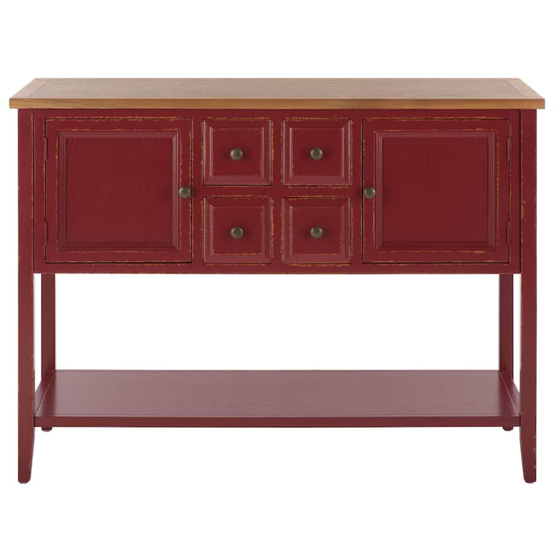 SAFAVIEH Milenija Oak Finish Storage Sideboard - 45.7" x 15" x 34" - 17Wx48Dx22H