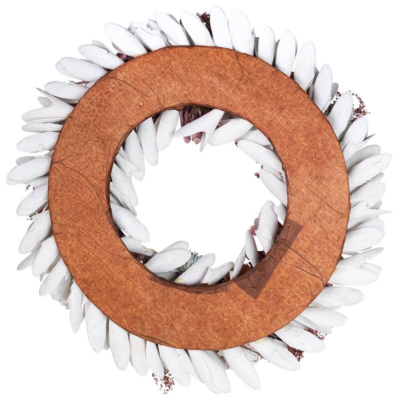 Frosted Thistle and Pinecone Artificial Christmas Wreath - 14" - Unlit