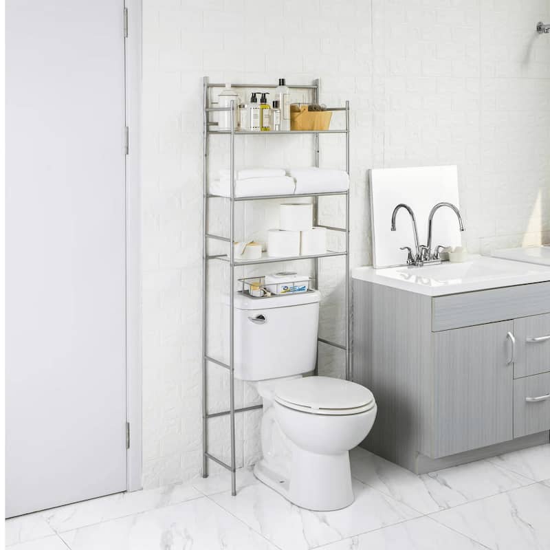 Mainstays 3-Shelf Over-the-Toilet Steel Storage Rack
