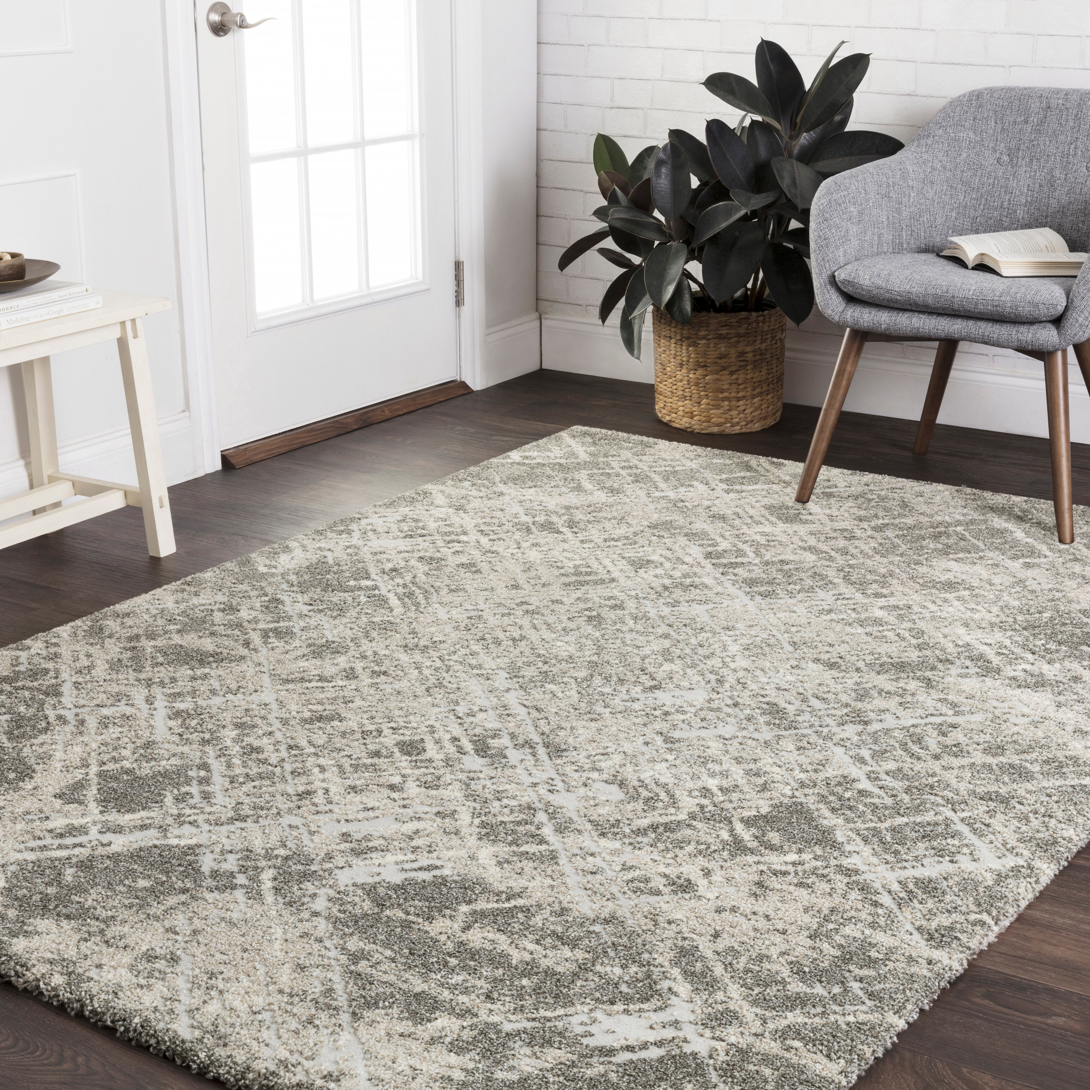 Alexander Home Mid-Century Modern Stone Abstract Area Rug