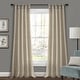 preview thumbnail 22 of 37, Porch & Den Alsea Burlap Knotted Tab Top Window Curtain Panel Pair 108"Lx45"W - Dark Linen