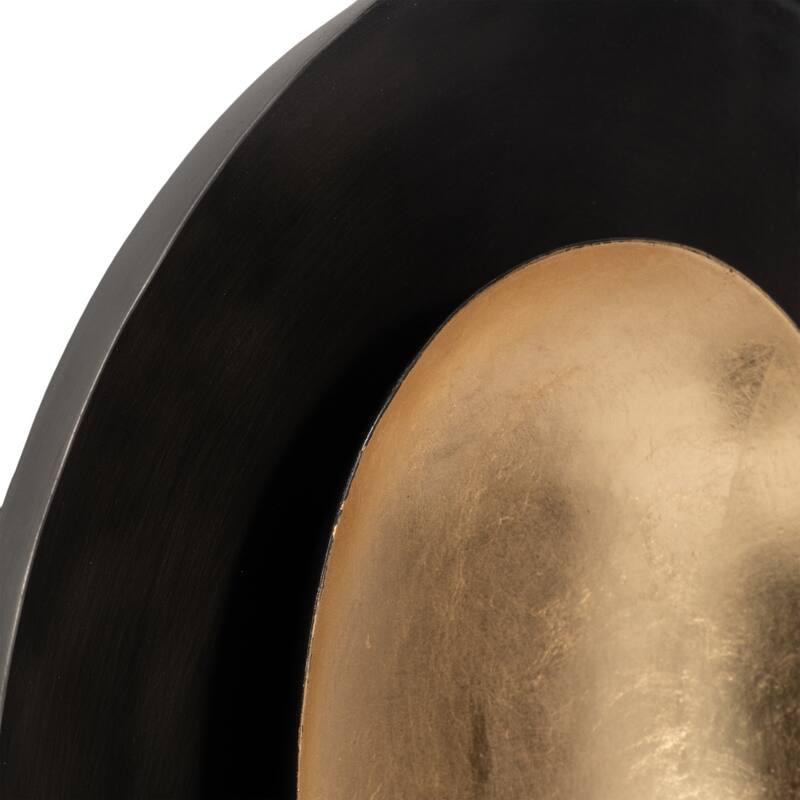 Metal Round Votive Wall Mounted Candle Holder - Black