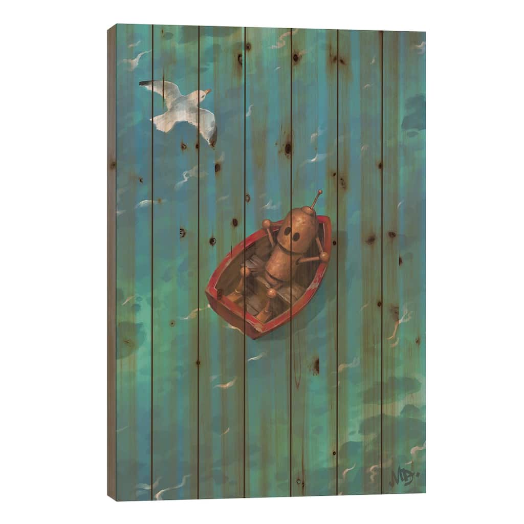 Maybe Tomorrow Print On Wood by Matt Dixon - Multi-Color