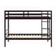 preview thumbnail 38 of 41, Twin Bunk Bed,Wooden,High Guardrail,Ladder,Kids Teens,Dorm Guest