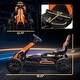 preview thumbnail 4 of 8, 12V Electric Go Kart for Kids - Orange
