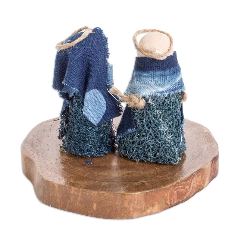 Novica Handmade Dream Of Love Natural Fiber Nativity Sculpture