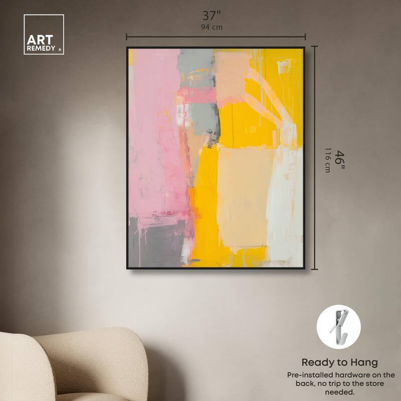 Tangerine Blush I Canvas by Art Remedy