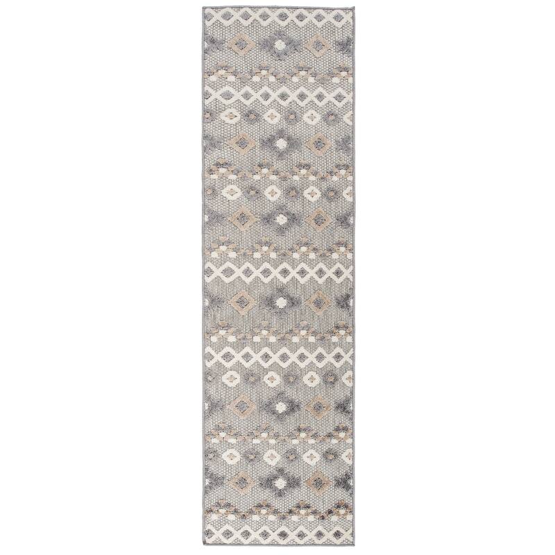 World Rug Gallery Southwestern Geometric Indoor/Outdoor Area Rug