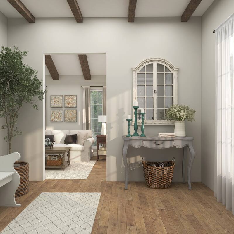 Teal Wooden Distressed Turned Decorative Candle Holder (Set of 3)