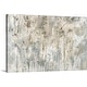preview thumbnail 1 of 6, GreatBIGCanvas "Subtle Frosted Floral" Neutral Abstract Canvas Wall Art