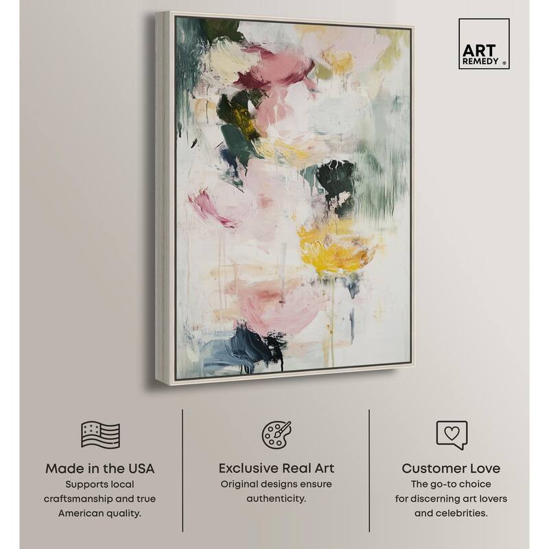 Dripping Colors II Canvas by Art Remedy