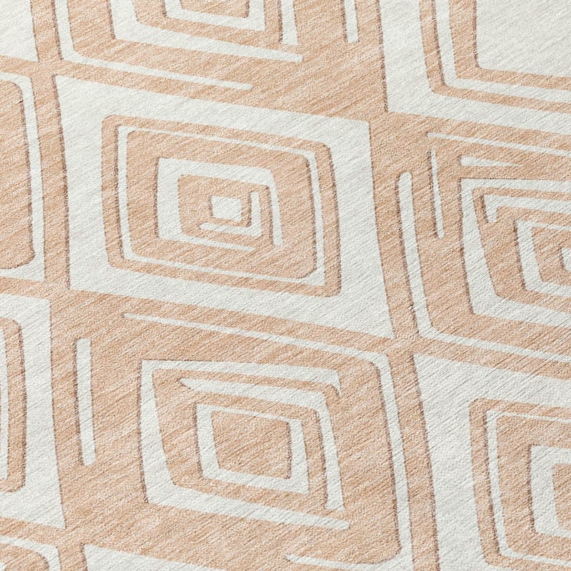 HomeRoots Geometric Transitional Rectangle Outdoor Rug