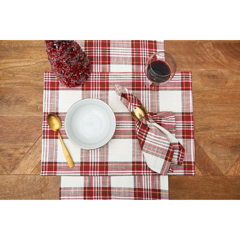 Gracelyn Plaid Napkin S/6