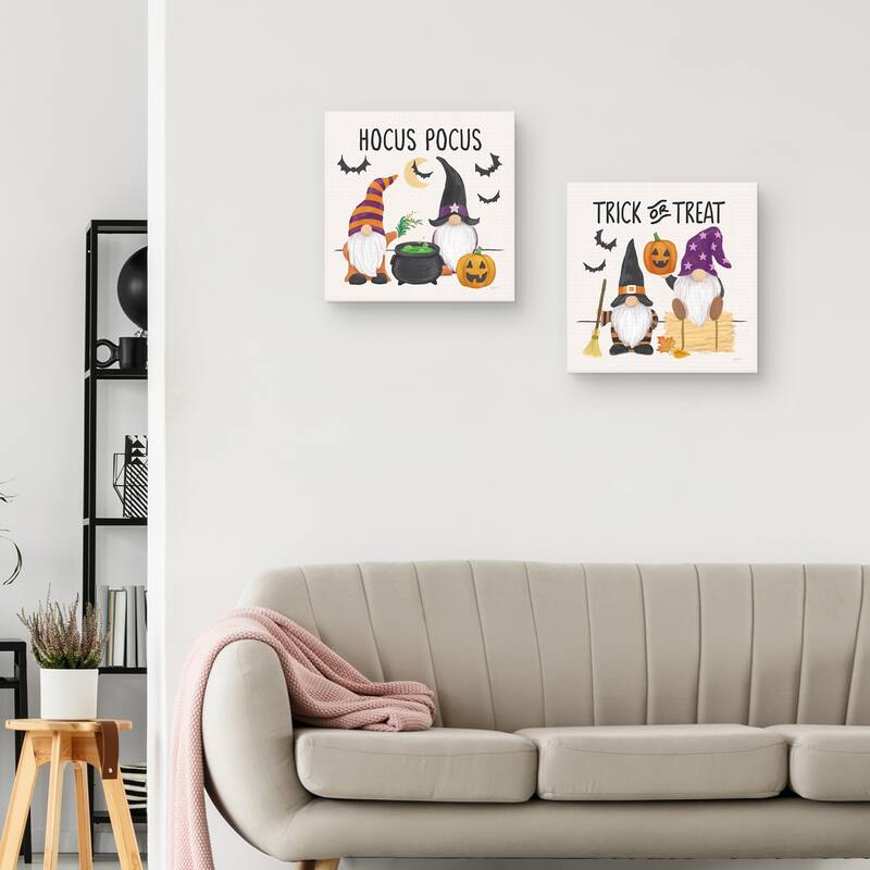 Halloween Gnomes II & III by Mary Urban Canvas Art Prints
