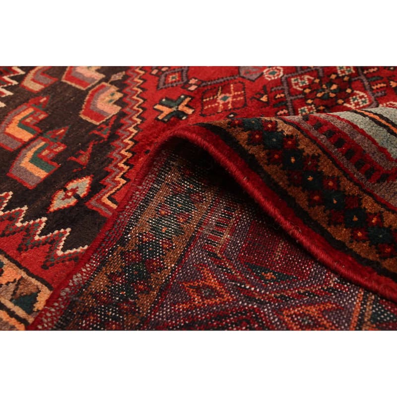 ECARPETGALLERY Hand-knotted Andelz Red Wool Rug - 4'6 x 6'5