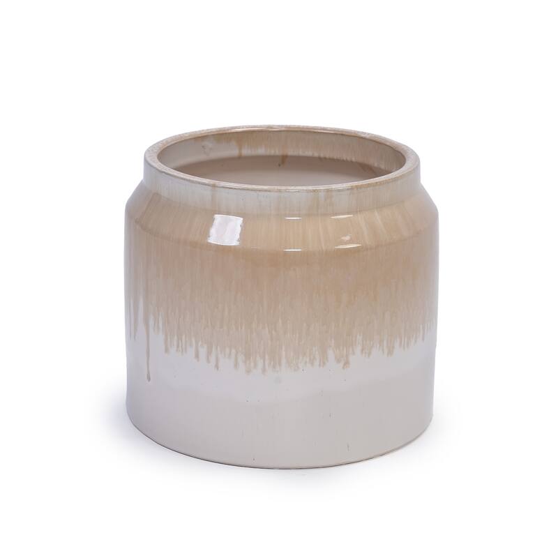 Elegant Ombre Glaze Non-Porous Ceramic Planters Pot for Aquatic Plants