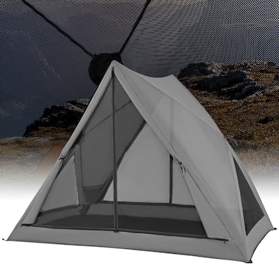 2-3 Person Pop-up Camping Tent 360° One-Way See-Through Family Tent