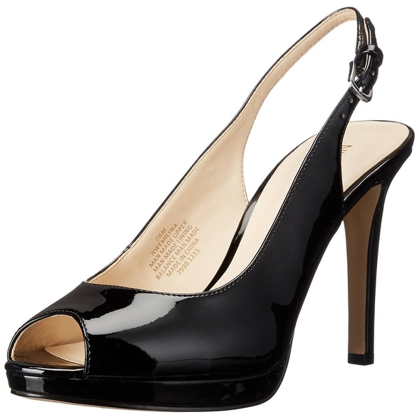 nine west peep toe slingback pumps