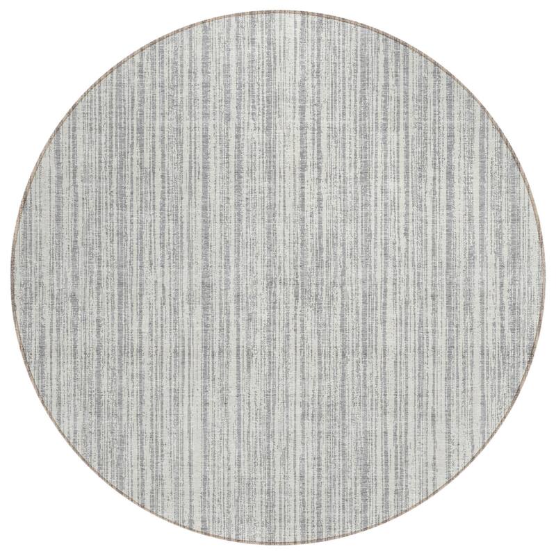 HomeRoots Striped Transitional Rectangle Outdoor Rug