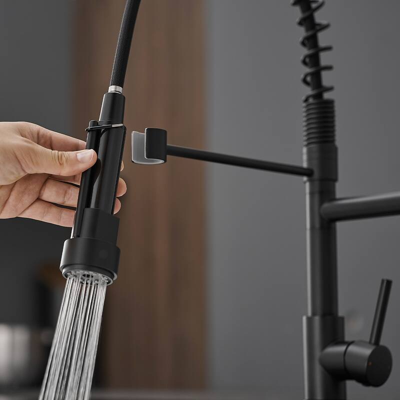 Modern Pull-out Spray Head Single Handle Kitchen Faucet