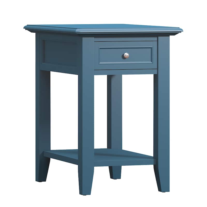 Zayden 1-drawer Side Table with Charging Station by iNSPIRE Q Bold