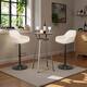 Option 3PCS Brown Table & White Chairs