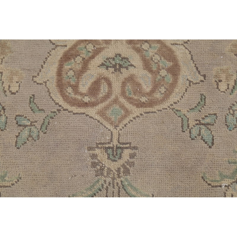 Tabriz Persian Vintage Rug Hand-Knotted Traditional Wool Carpet - 9'4"x 12'8"
