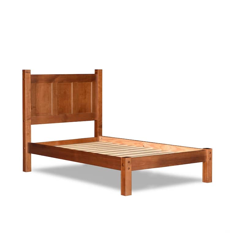 Grain Wood Furniture Shaker Solid Wood Panel Platform Bed